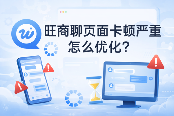 旺商聊页面卡顿严重怎么优化？